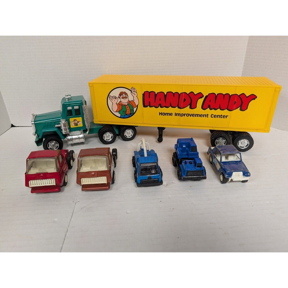 Handy Andy Home Improvement Center Semi & Trailer & Tonka Lot